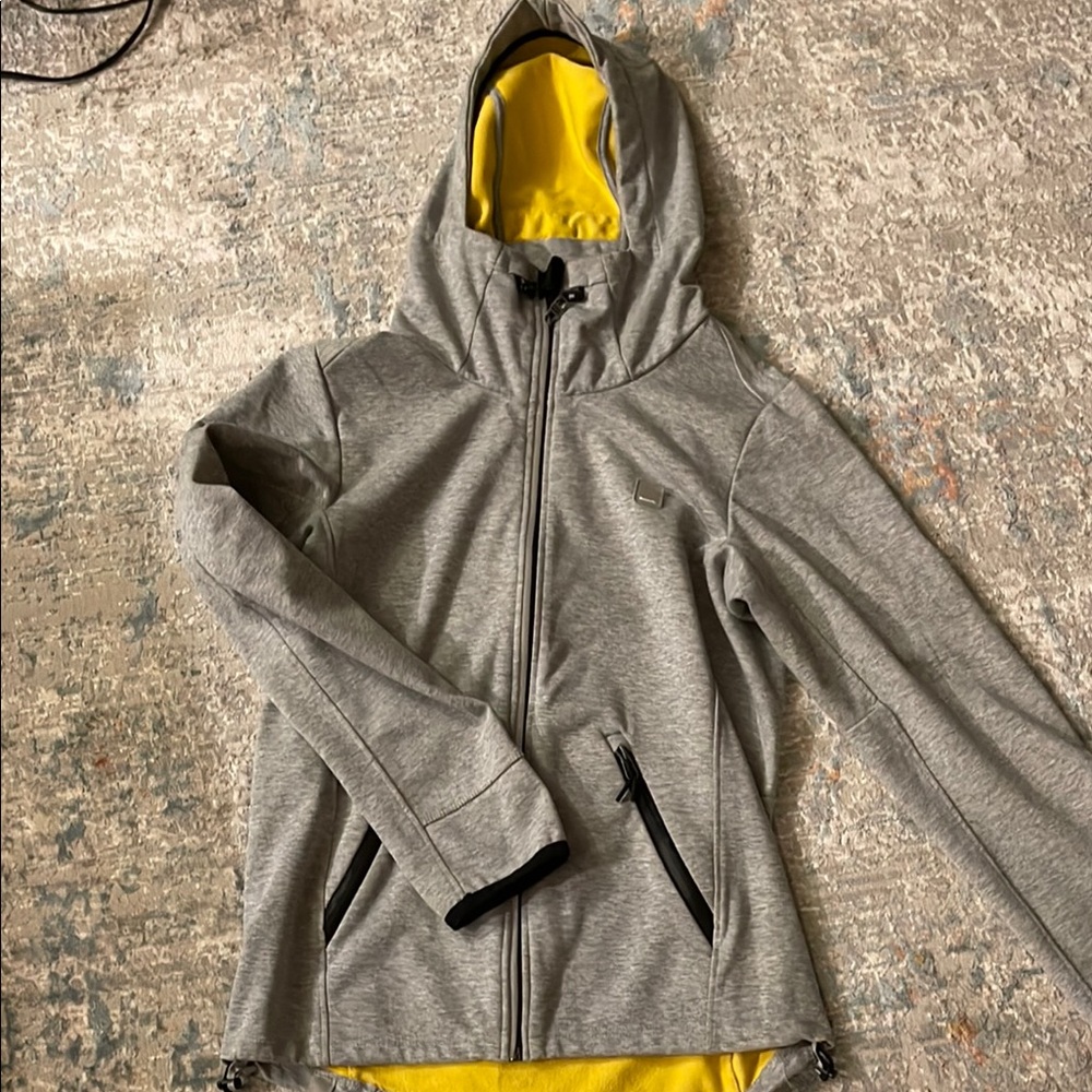 Bench Gray and Yellow Lightweight Jacket